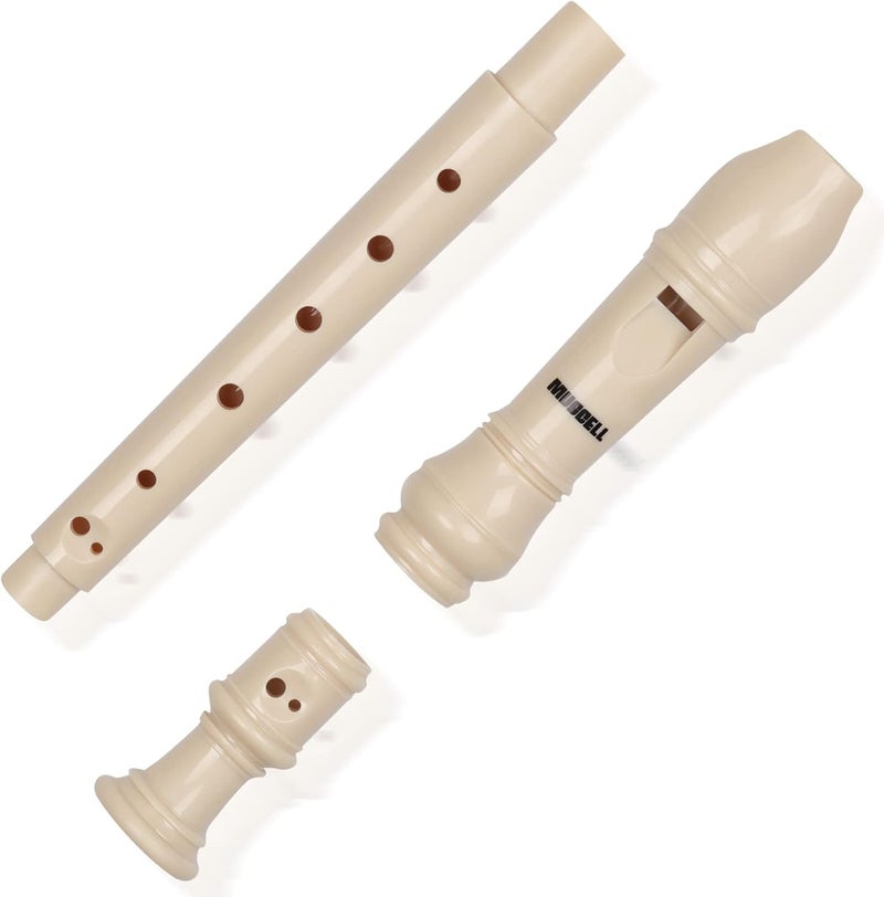 MUSCELL Recorder Instrument,8 Holes German Soprano Recorder Musical Instruments for Kids/Adults,3 packs(Natural,Blue,Red) - Image 3
